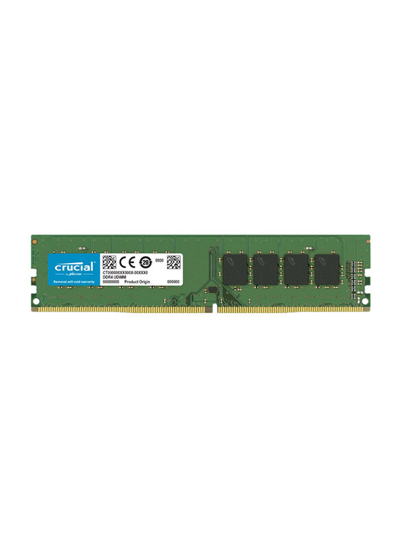 

Crucial 16GB RAM CL19 2666MHz DDR4 UDIMM Desktop Memory, CB16GU2666, Green