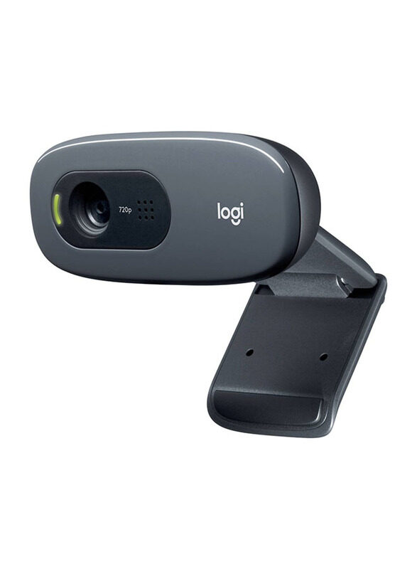 Logitech C270 HD Webcam, Black