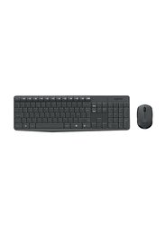 Logitech MK235 Wireless English Keyboard and Mouse Combo Set, Black