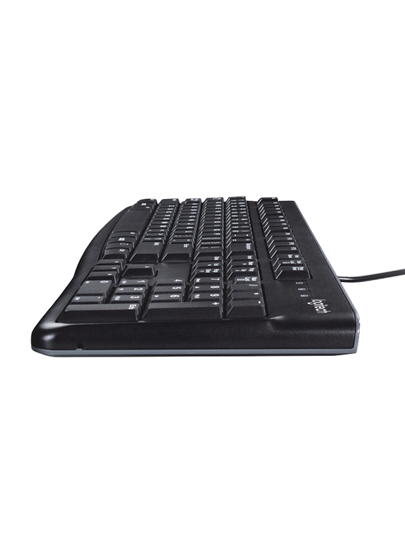 Logitech K120 Wired Arabic/English Keyboard, Black