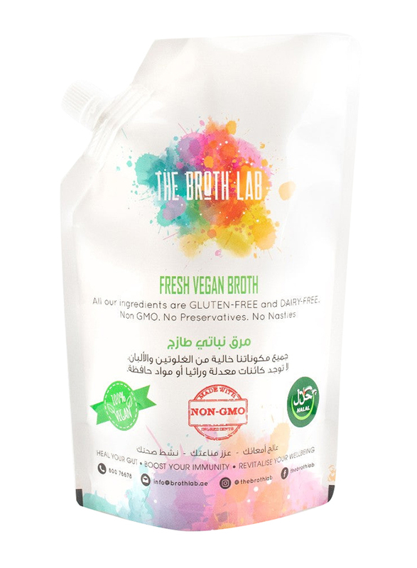 The Broth Lab 100 Calories Fresh Vegan Broth, 500ml