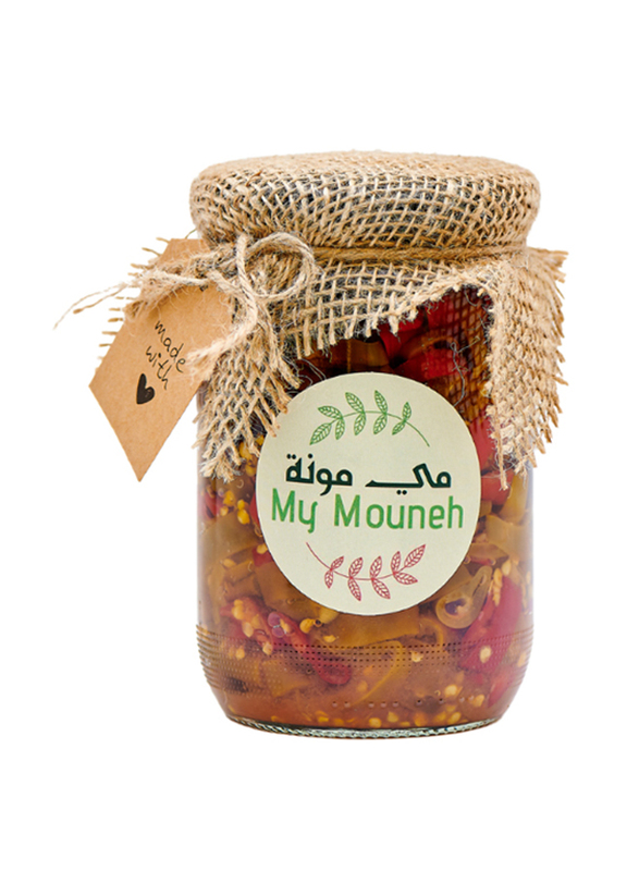 My Mouneh Green and Red Pepper Pickled Mix, 700g