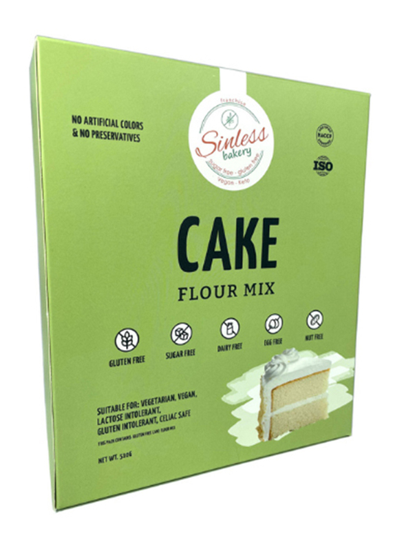 Sinless Bakery Gluten Free Cake Flour Mix, 510g