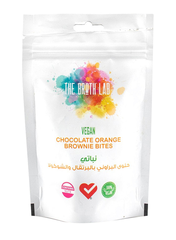 The Broth Lab Vegan & Paleo Chocolate and Orange Brownie Bites, 500ml