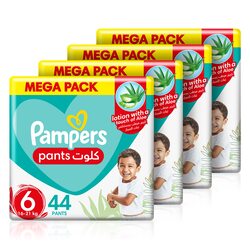 Pampers Baby Dry Pants with Aloe Vera Lotion, Size 6, 16-21 Kg, 176 Count