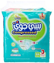 Baby Joy Diaper, Size 3, Medium, 6-12 Kg, 84 Count