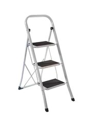 115 x 46.5 x 3.5cm 3-Step Metal Ladder, White