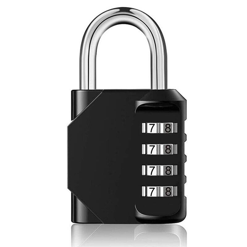 

Nashrio 4 Digit Combination Padlock, Black