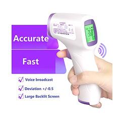 Digital Non-Contact LCD IR Laser Nice Infrared Temperature Thermometer Gun, White