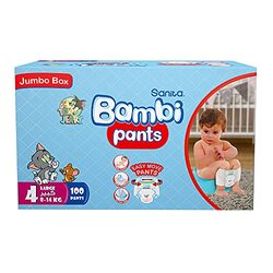 Sanita Bambi Pants, Size 4, Large, 8-14 Kg, 100 Count