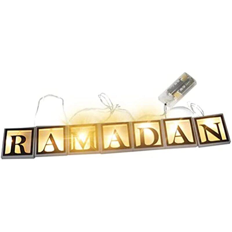 

Haoshics Battery Operated Wooden Hollow Letters Pendant Decorative String Lights, Multicolour