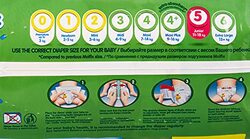 Molfix Anti Leakage Comfortable Baby Diapers, Size 5, 11- 18 Kg, 44 Count