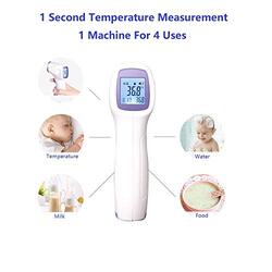 Digital Non-Contact LCD IR Laser Nice Infrared Temperature Thermometer Gun, White