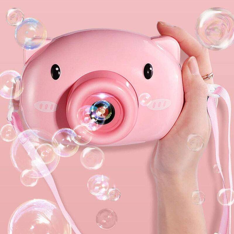 

Chichi Automatic Bubble Blower Camera Machine Toy with 100ml Bubble Solution, Ages 3+