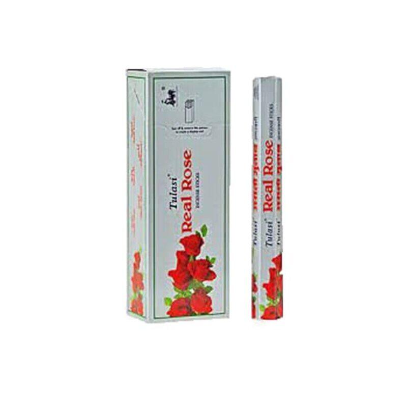 

Generic Tulasi Real Rose Agarbatti, 6 Sticks, Black