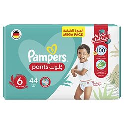 Pampers Baby Diaper Pants, Size 6, 16-21 Kg, 44 Count