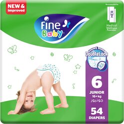 Fine Baby Diapers, Size 6, 16+ Kg, 54 Count