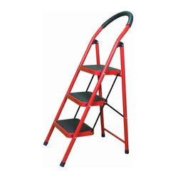 3 Step In-House Folding Ladder, XL01-3STEPRED, Red