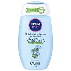 Nivea Baby Mild Touch Aloe Vera Moisturising Lotion, 200ml, Blue