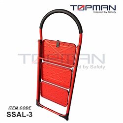 3 Step Folding Multifunction Step Ladder, Red