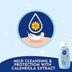 Nivea Baby Head to Toe Shampoo And Bath with Calendula Extract, 500ml, Blue