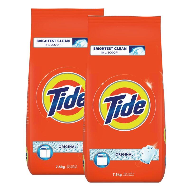 

Tide Semi-Automatic Laundry Detergent Powder, 2 Pieces x 7.5Kg