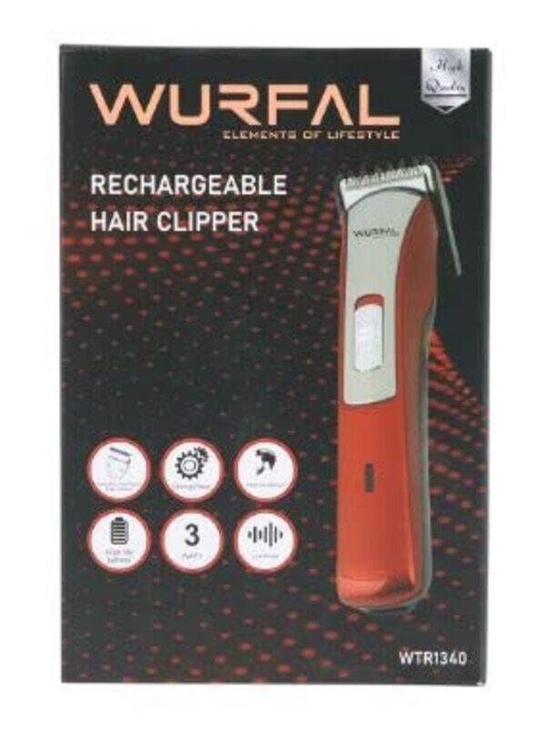 

Wurfal Rechargeable Hair Trimmer, WTR1300, Red