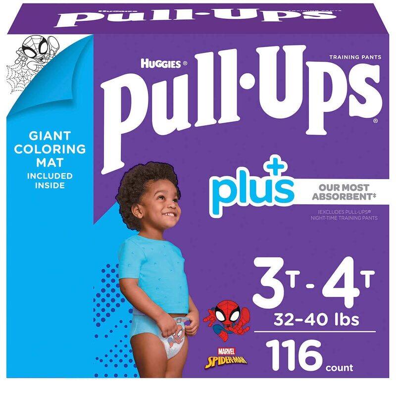 

Huggies Pull-Ups Plus Boys Training Pants, 3T-4T, 15-18 Kg, 116 Count