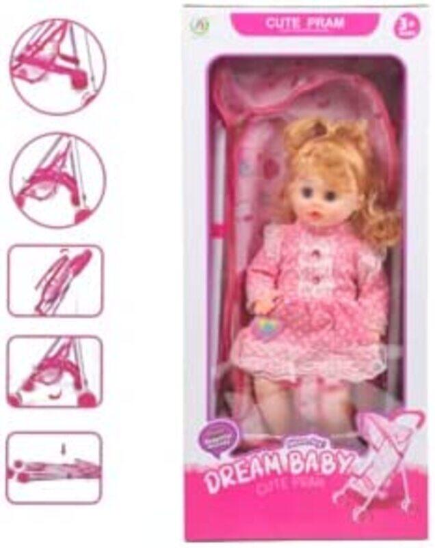 

Generic Dream Baby Doll Carriage Trolley, Ages 3+