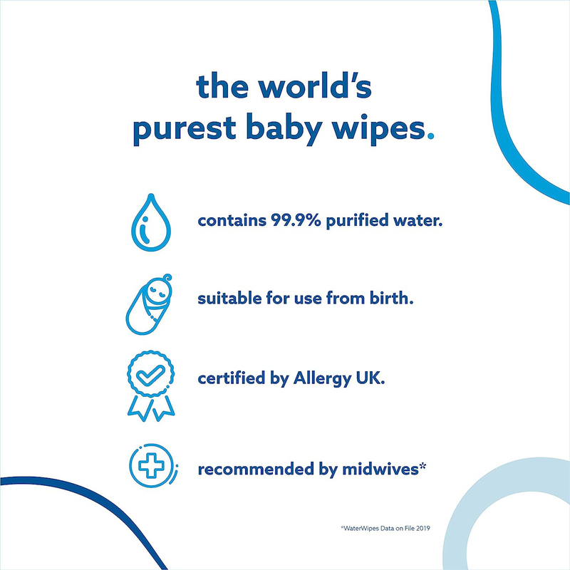 WaterWipes Baby Wipes,12 Pouches x 60 Sheets, 720 Wipes