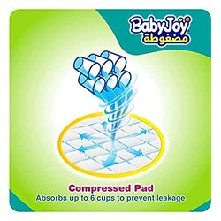 Baby Joy Compressed Diamond Pad Diaper, Size 4, 10-18 Kg, 48 Count