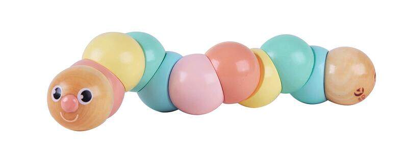 

Classic World Wooden Twisting Caterpillar Toy, Ages 1+