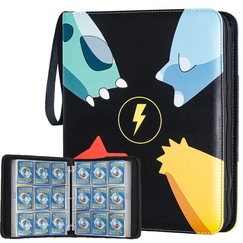 

Weerhxaon Pokemon Card Holder 900 Cards with 50 Removable Sheets, Multicolour