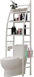3 Layers Metal Shelf Over Toilet Space Saving Storage Rack, White