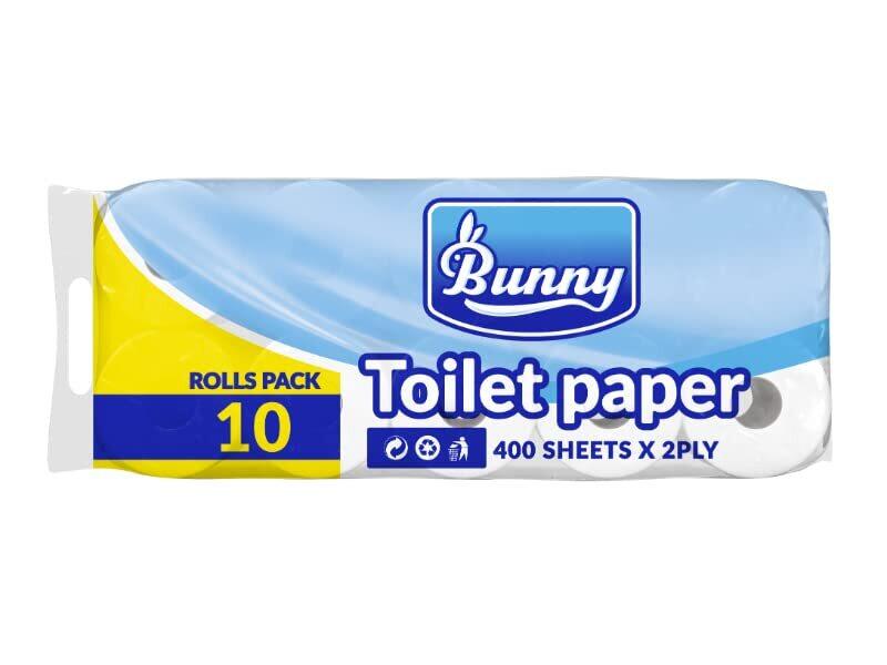 

Generic XL Toilet Paper, 400 Sheets x 2 Ply x 10 Rolls