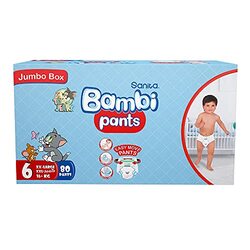 Sanita Bambi Pants, Size 6, XXL, 80 Count