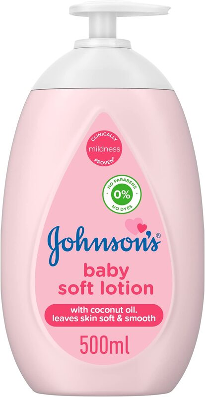 Johnson's Baby Soft Lotion, 500ml, Pink