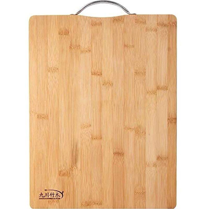 

Generic ECVV Extra Large Premium Bamboo Cutting Board with Juice Grooves, Brown