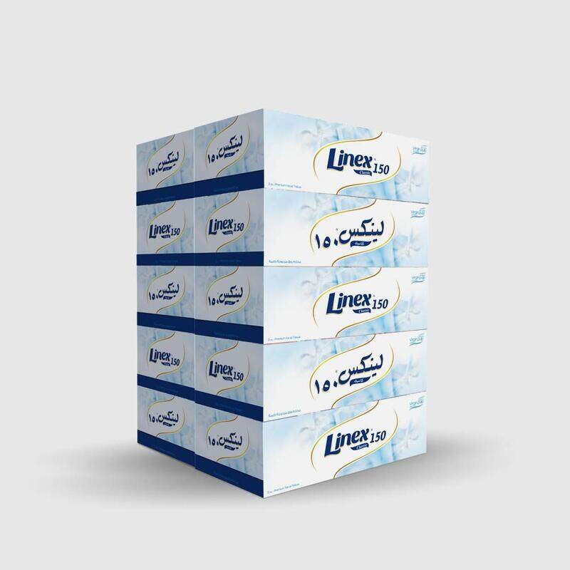

Linex Soft Facial Tissue, 150 Sheets x 2 Ply x 10 Pieces
