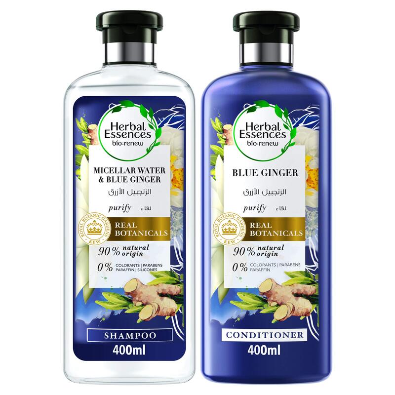 Herbal Essences Bio: Renew Micellar Water And Blue Ginger Shampoo Conditioner, 800ml