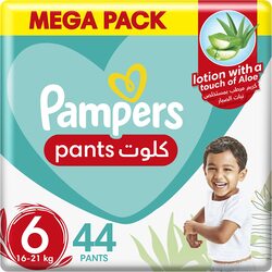 Pampers Baby Diaper Pants, Size 6, 16-21 Kg, 44 Count