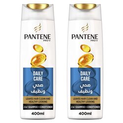 Pantene Pro-V Daily Care Shampoo, 2 x 400ml