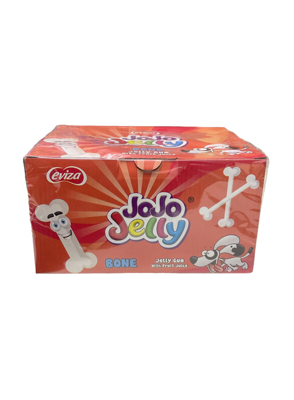 

Eviza Jojo Bone Jelly Candy with Fruit Juice, 24 x 20g