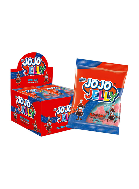 

Eviza Jojo Fizzy Cola Jelly Candy with Fruit Juice, 24 x 20g