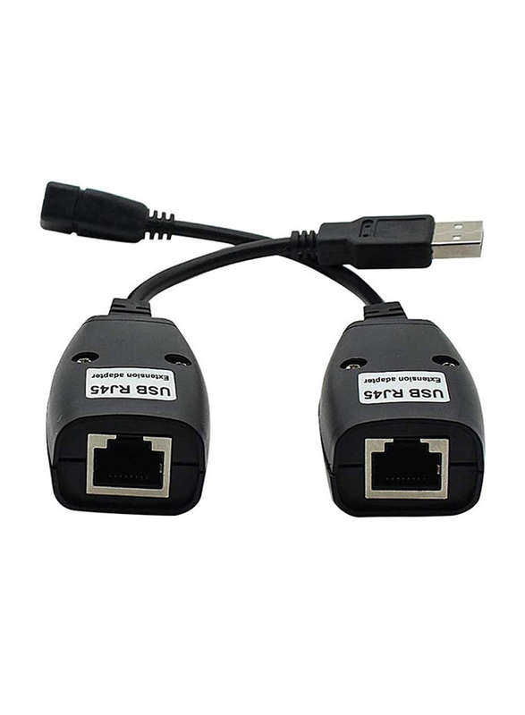 USB Extender RJ45 Cable, HDMI to RJ45, Black