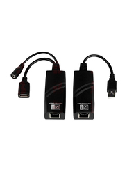 USB 2.0 Extender RJ45 Cable, HDMI to RJ45, Black