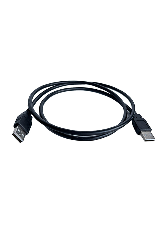 2-Meter USB Type A Cable, USB Type A Male to USB Type A Male, Black