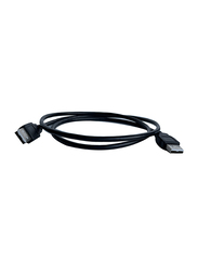 1-Meter USB Type A Cable, USB Type A Male to USB Type A Male, Black