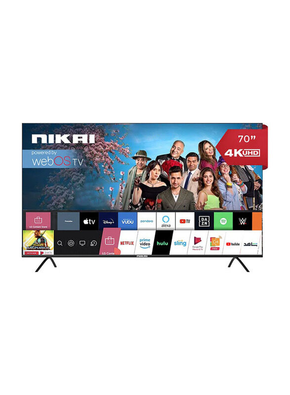 

Nikai 85-Inch Smart TV 4K Ultra HDR LED WebOS Platinum Series, Magic Remote, NIK85MEU4STN, Black