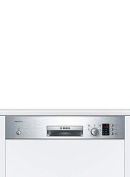 Bosch Serie 4 Built-In Semi Integrated Dishwasher with 12 Place Settings, SMI53D05GC, White